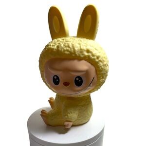 Adorable Yellow Labubu Coinbank